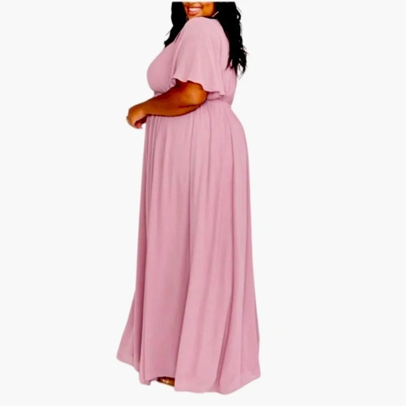Show Me Your Mumu Emily Empire Maxi Dress in antique rose size 3X - Picture 2 of 9